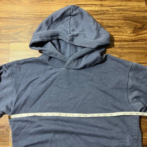 Aerie Hoodie Sweatshirt Blue Side Ruched Womens Size Medium Casual Cozy - Picture 3 of 5