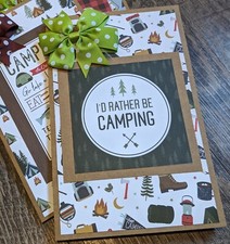 Camping travel DIY junk journal kit, planner, scrapbook kit