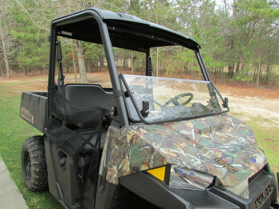 2015+ Polaris Ranger Mid Size 570 Front Windshield Folding Flip Down Versa-Fold Foto 4 de 4