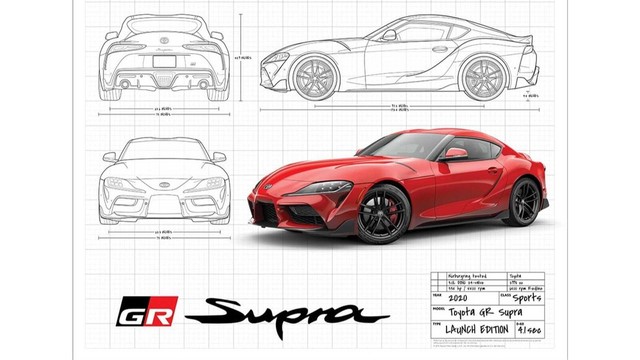 Toyota supra blueprint
