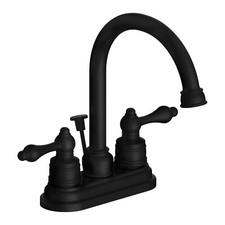 Designers Impressions Black Lavatory Bathroom Vanity Faucet  770271