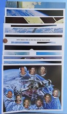 NASA litho Photo Lot of 13 COVER vtg SKYLAB Color Launch Satellite Astronauts