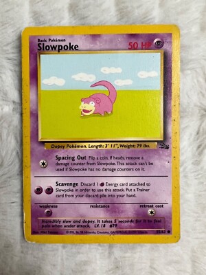 slowpoke pokemon card value Pokemon Card “Slowpoke” EXTREMELY RARE ERROR