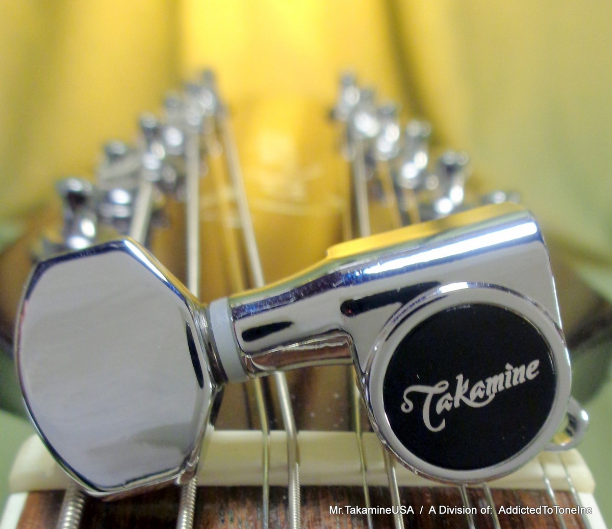 Meccaniche Takamine Pro Series TP0503, Set Di Tavole Di Tuning Per Chitarra Classica, Oro
