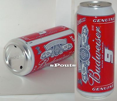 EMPTY BEER CAN 2009 NASCAR BUD RACE CAR #9 KASEY KAHNE BUDWEISER