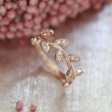 1.20Ct Round Cut Lab-Created Diamond Women Engagement Ring 14k Rose Gold Plated