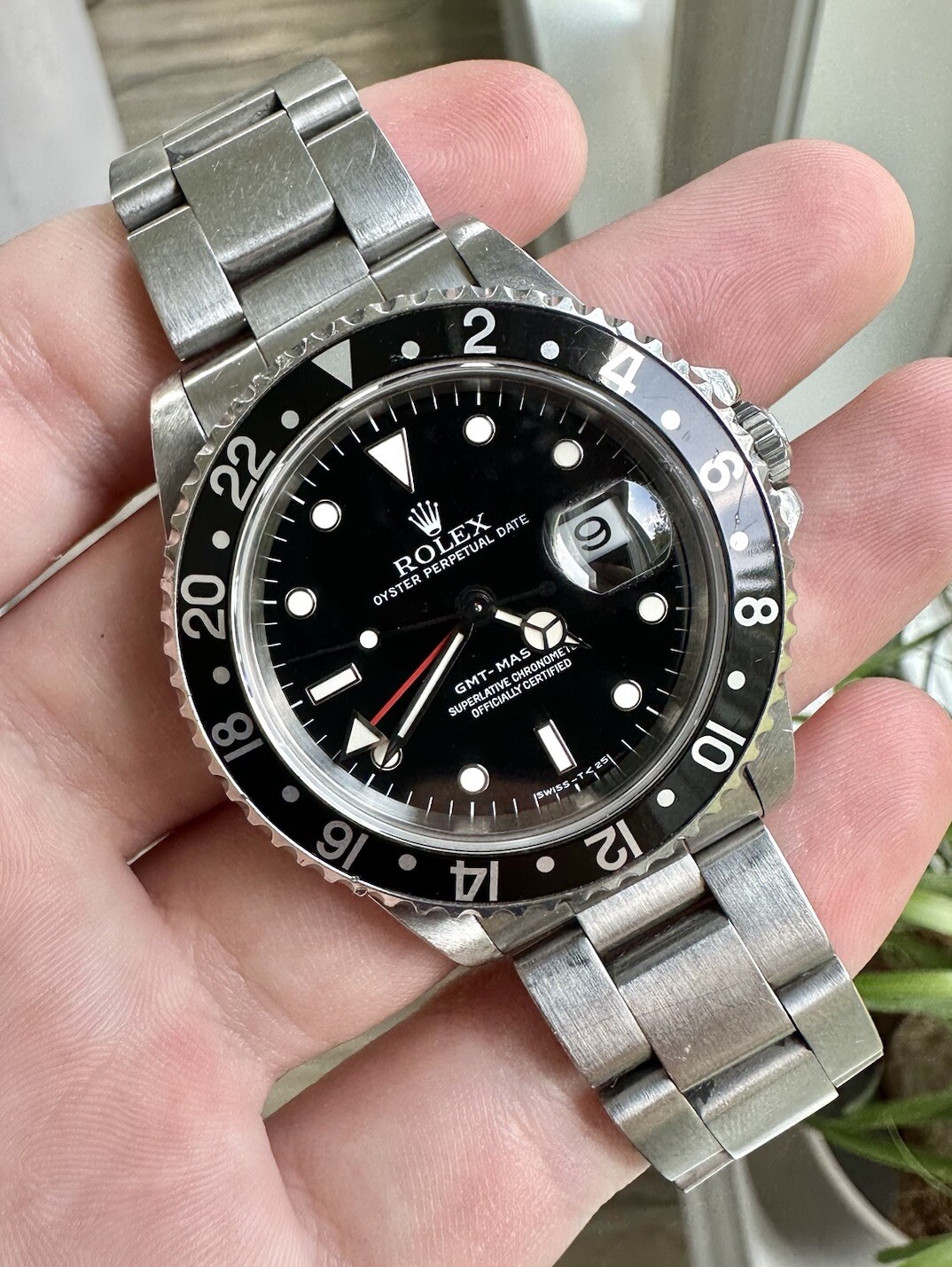 Rolex GMT-Master 40mm 16700 Men's Black Stainless Steel Oyster