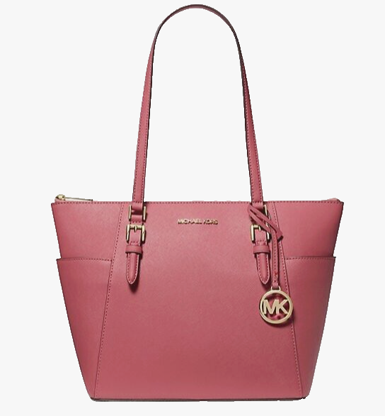 New Michael Kors Charlotte Large Shoulder Tote Leather LT  display picture 1