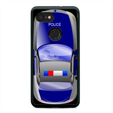 Cops Thin Blue Line Police Car Cell Phone Case Cover For Google Pixel 3 3XL 2XL