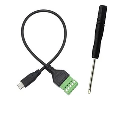 Usb C Terminal Type C Male Screw Terminal Block Connector Solderless Pluggable 5