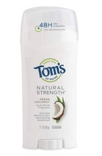 Tom's of Maine Natural Strength Deodorant -  Fresh Coconut  2.1 oz New Free Ship