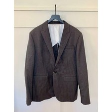 Dsquared2 Suit Jacket in Gray Size XL Tweed Button Front Formal Party Cocktail