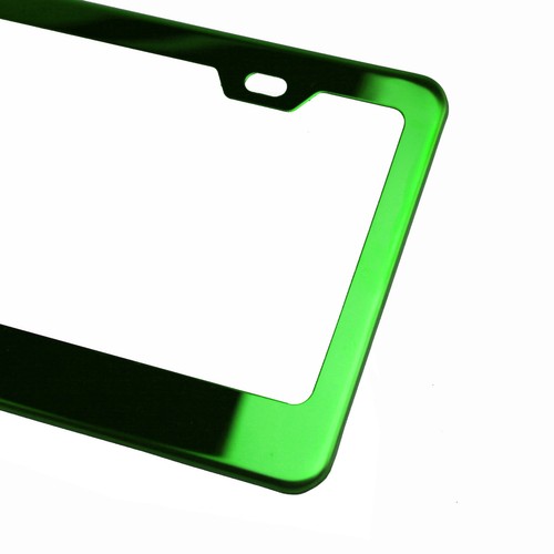 Marco de matrícula cromado verde T304 acero inoxidable grabado con láser logotipo de Ford - Imagen 7 de 10