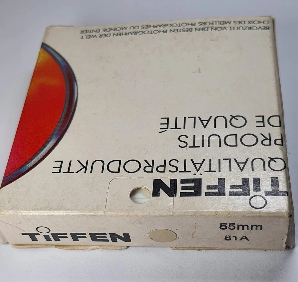 Tiffen 55mm 81A 81-A Glass Lens Filter B&W Color Film Digital Warm Up 55 mm E-55 - Image 3 of 3