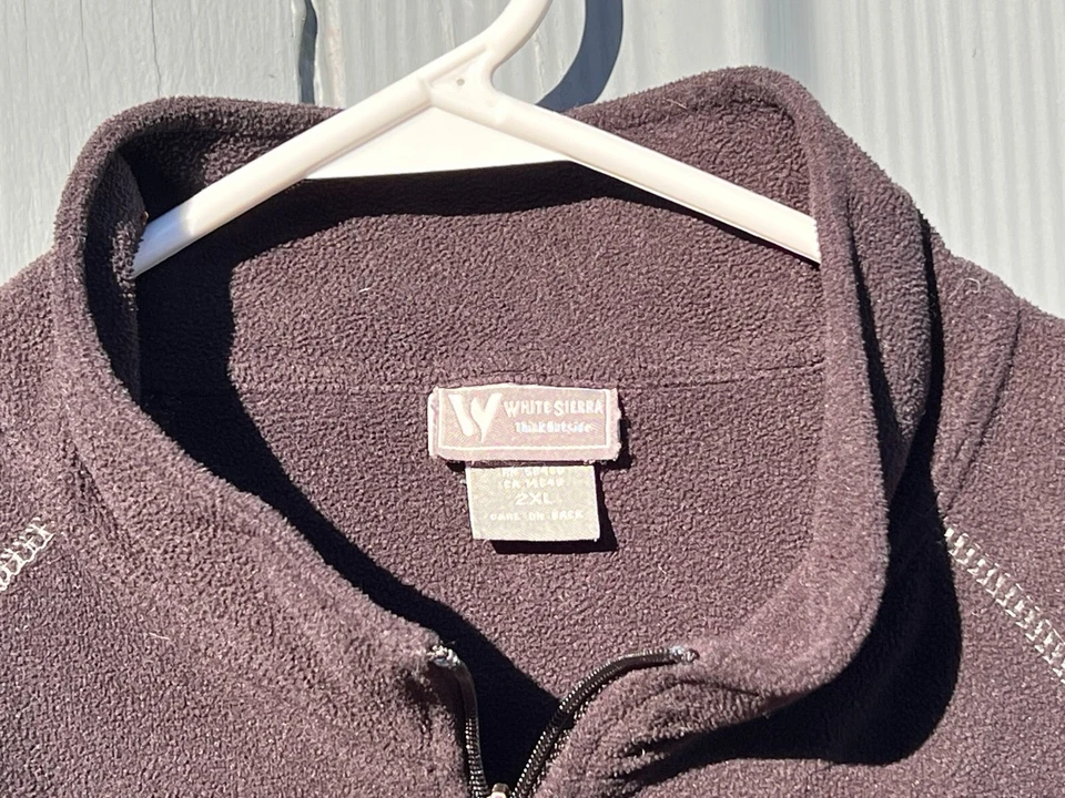 Pullover Sierra blanco con cremallera polar para hombre talla XL GRIS Foto 2 de 4