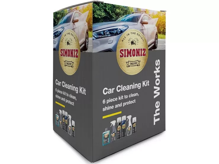 Simoniz Car Cleaning Kit 6 Piece Kit To Clean, Shine And Protect Ref H