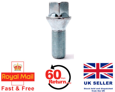 16 X M14X1.25 BLACK 60° ALLOY WHEEL BOLTS 27mm THREAD FITS BMW F12 F13 16 X M14X1.25 BLACK 60° ALLOY WHEEL BOLTS 27mm THREAD FITS BMW F12 F13