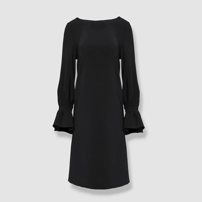 carolina herrera black dress Carolina Herrera Crystal-Embroidered Midi Dress