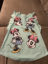 Disney Classic Minnie Mouse Toddler Girl's Mint Green Flutter Sleeve Nightgown