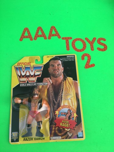 WWF Razor Ramon Yellow Card Series 7 MOC Excellent...