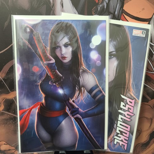 Psylocke 1, Warren Louw Trade + Virgin Variant Set