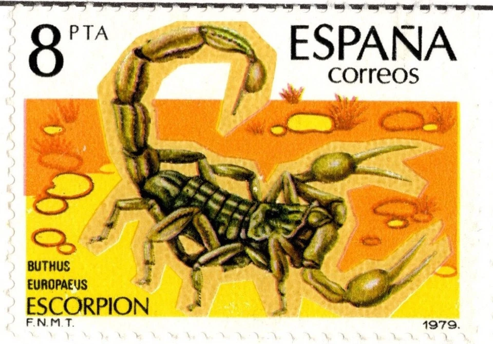 ESPAÑA 1979 FAUNA, VIDA MARINA CINCO SELLOS PRE ESTAMPADOS CUBIERTA SCOTT 2158-2162 COMO NUEVO Foto 4 de 4
