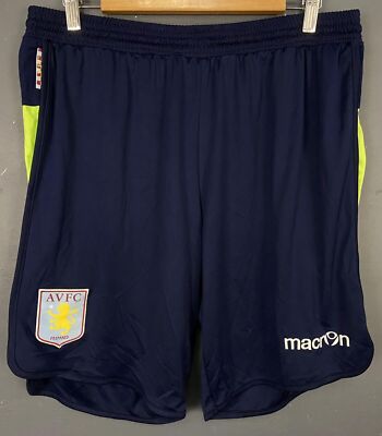 MEN'S FC ASTON VILLA 2013/2014 THIRD SHORTS PANTALONES FOOTBALL SOCCER SIZE XL