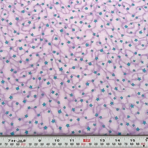 Blue Stars Lancaster Baby by Kim Schaefer Purple Cotton Fabric by the HALF YARD - 第 1/2 張圖片