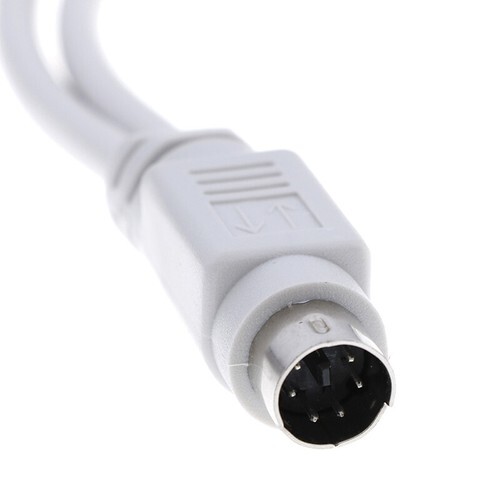 PS2 1 to 2 splitter adapter cable mouse keyboard IC card reader laser scann-b - Picture 3 of 8
