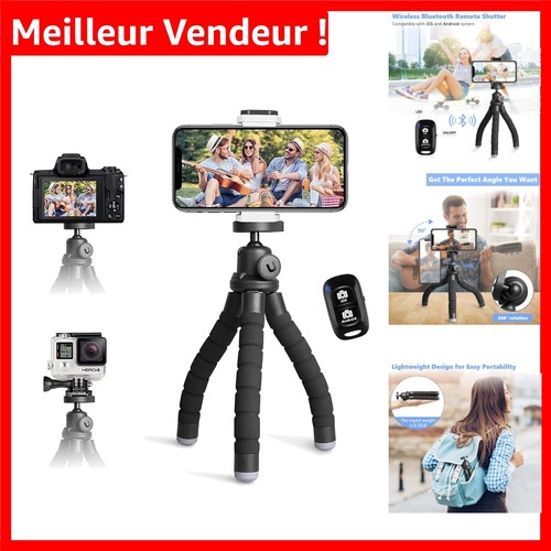DOITOOL Perche Selfie Trépied Portable Avec Télécommande Sans Fil Et