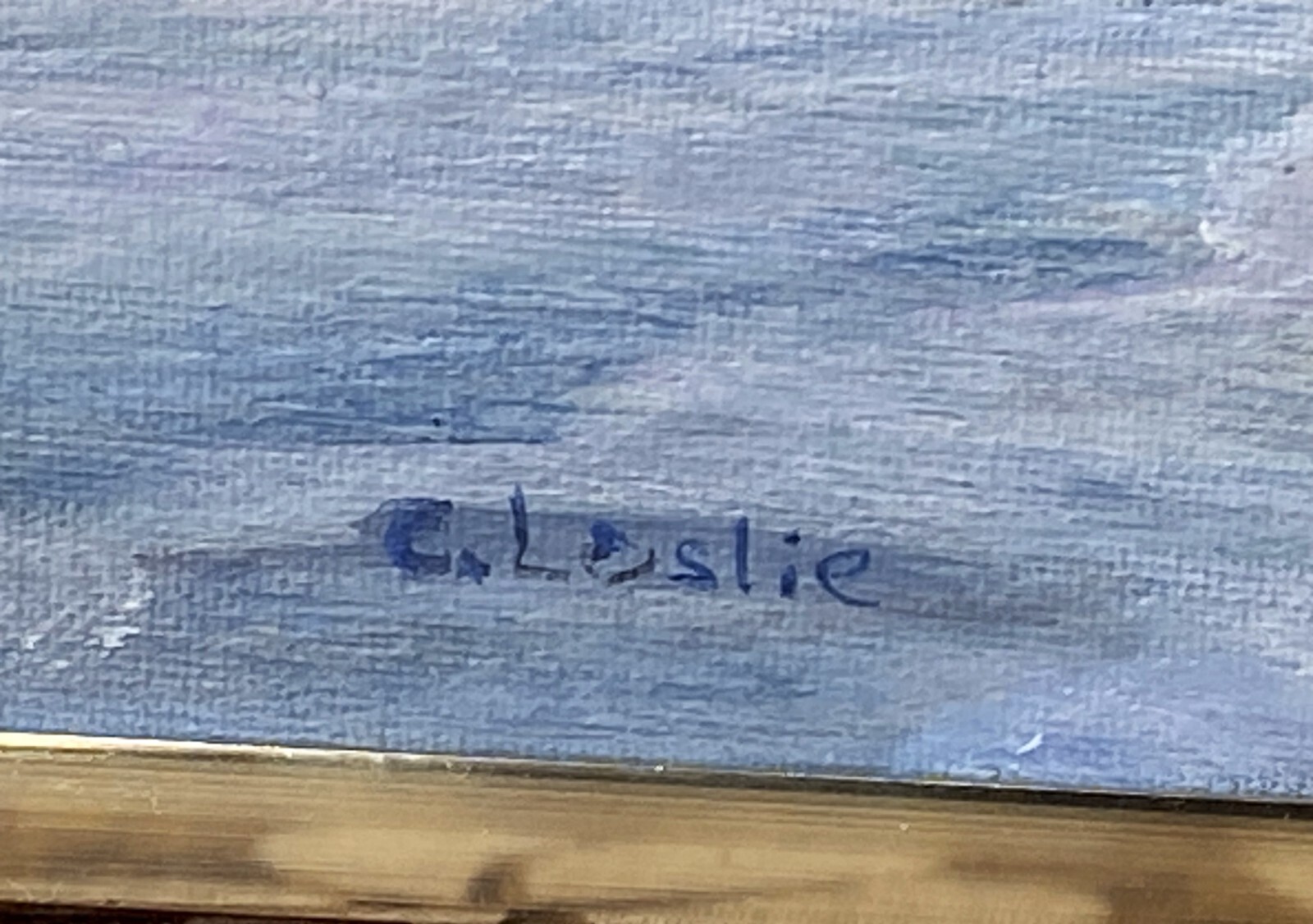 Vintage Acrylic On Board "Snow Dusted Sparkle" By Carol Leslie, Signed & Framed!