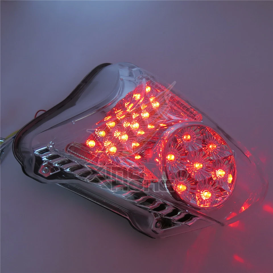 Luz traseira de LED sinais de seta para 2008-2019 SUZUKI Hayabusa GSX1300R transparente - Imagem 2 de 4