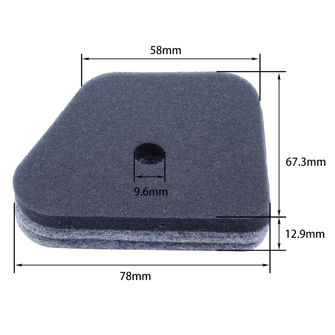 Trade-Shop - 2 Filtri Dell'aria In Schiuma Per Stihl HT 130, HT 131, KM 90, KM 90 R, KM 100, KM 100 R, KM 110, KM 110 R, KM 130, KM 130 R, SP 90, SP 90 T - Foto 3