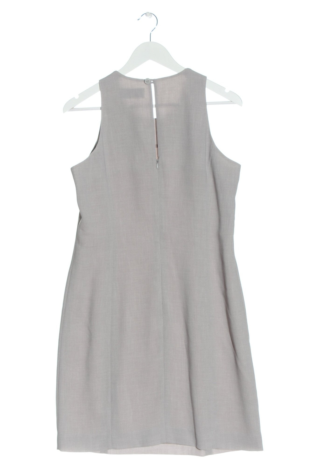 Robe Courte Femme Ellos Taille 38 Gris Clair - Viscose, Décolleté V, Style Trapèze