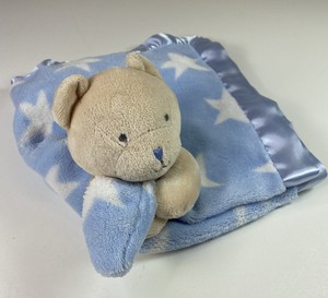blue teddy comforter