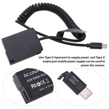Type C DMWDCC8 Full Decoded Dummy Battery Pack Coupler Adapter