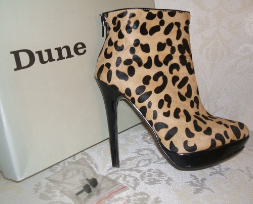 dune leopard print boots