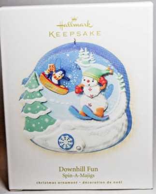 Hallmark - Downhill Fun - Spin-A-Majigs - 2008 Keepsake Ornament