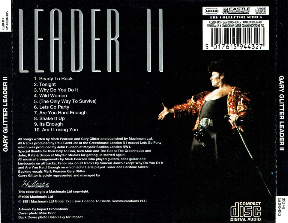 (CD) Gary Glitter - Leader II - Ready To Rock, Lets Go Party, Shake It Up, u.a. - Bild 2 von 2