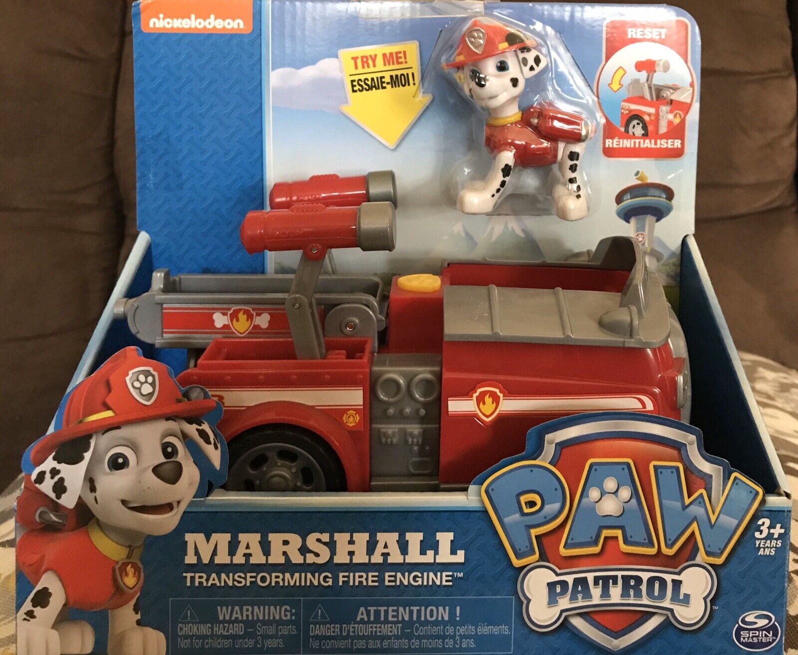 Paw Patrol Marshall’s Transforming Fire Truck with Pop-out Water Cannons,  for 3