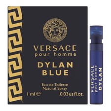 1 Sample Vial VERSACE DYLAN BLUE Cologne for Men 0.03 oz Eau de Toilette Spray