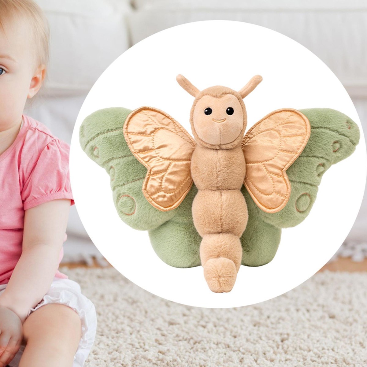 Soft Butterfly Plush Pillow Toy Kids Toys Doll for Home Ornament
