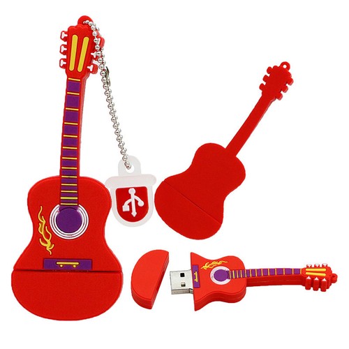 32GB - 128/256GB Guitar USB 2.0 Flash Drive Memory Stick U Disk Flash Pen Drives - Afbeelding 1 van 10