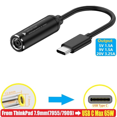65W Laptop wall Supply Charger Converter Type C PD Power Charging Cable Adapter - Picture 12 of 22