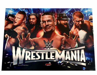 Stern Pinball Flipper Wrestlemania WWE Pro Back Glass #830-52G1-00