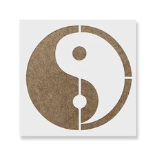 Yin Yang Stencil - Reusable Stencils of a Yin Yang in Small & Large Sizes