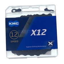 KMC X12 Bike Chain 12 Speed 126L Black For SRAM Shimano