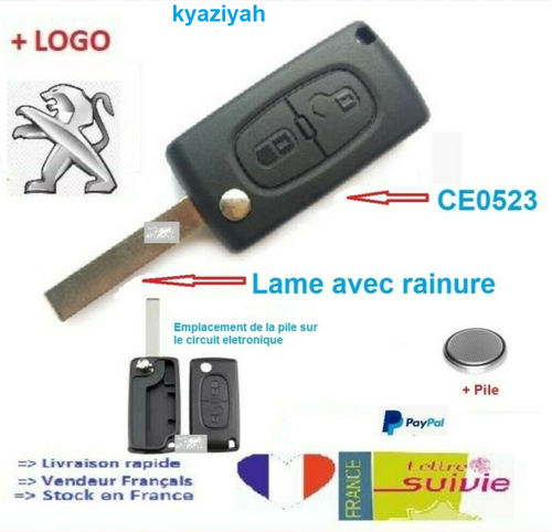 Guscio Chiave Telecomando Per Peugeot - Cover Sostitutiva Per Modelli 107, 207, 307, 407 - Foto 3