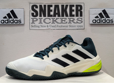 Adidas Men's Barricade 13 Clay - JH5144 - White / Black - Ivy - Size: 11.5 - NEW