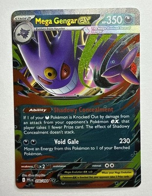 Mega Gengar ex 056/094 Me02: Phantasmal Flames Holo - Near Mint